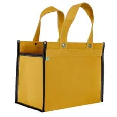 Sacola de lona tamanho P 40 cm para eventos brindes artesanato