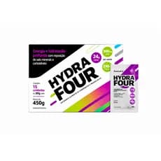 Repositor eletrolítico energético para ciclista corredores Hydrafour Fourlab caixa 15 saches grandes