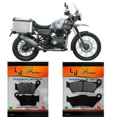 Kit Pastilha Dianteira + Traseira Royal Enfield Himalayan 411 2019 2020 2021 2022 23 / Enfield Meteor 350 2021 2022...