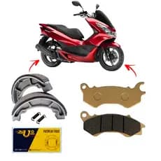 Kit Pastilha + Lona Freio Honda Pcx 150 2013 2014 2015 2016 2017