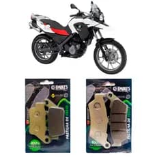 Kit Pastilha Dianteira + Traseira BMW 650GS G650 GS 2009 2010 2011 2012 2013 2014 2015 2016