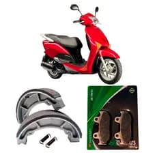 Kit Pastilha Freio Honda Lead 110 2009 2010 2011 2012 2013 2014 2015 2016 (Dianteira + Traseira)