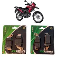 Kit Pastilha Freio Honda Xre 190 2016 2017 2018 2019 2020 2021 2022 2023 (Dianteira + Traseira)