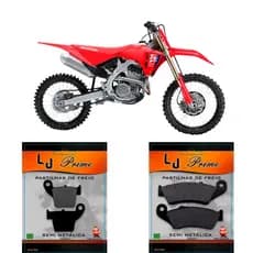Pastilha Freio (Kit) Honda Crf 250f Crf250f 2018 2019 2020 2021 2022 2023 (Dianteira + Traseira)
