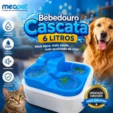 Fonte Bebedouro Cascata Purificador Caes e Gatos Grande 6L Bivolt