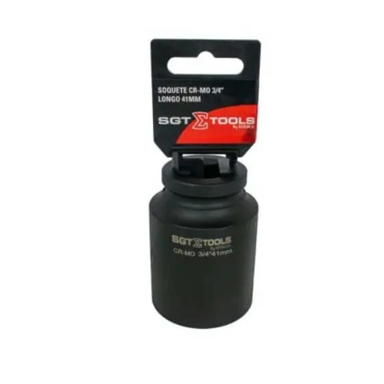 Soquete Cr-Mo Longo 3/4" 41mm Aço para Impacto | Sigma Tools