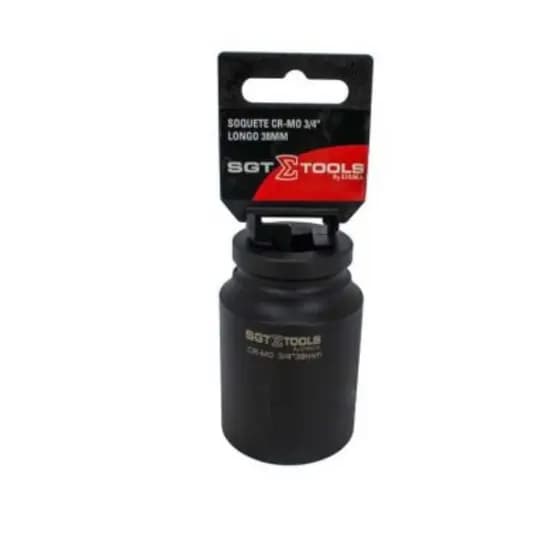 Soquete Cr-Mo Longo 3/4" 38mm Alta Resistência | Sigma Tools