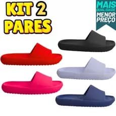 Kit De Dois Pares de Chinelo Nuvem Unissex Mega Promoção 34 Ao 44