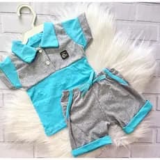 Conjunto Baby Gola Polo Menino Bebê Recém Nascido Estiloso