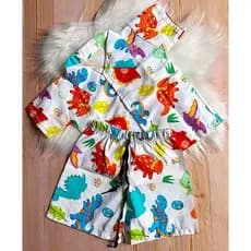 Conjunto Mauricinho Dinossauro Menino Temático
