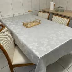 Toalha De Mesa Jacquard Luxo Para Cozinha Ceia Jantar 4, 6, 8 Lugares