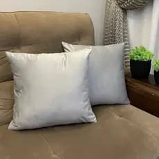 Kit 2 Capas De Almofada Decorativa 45x45 Veludo Suede Luxo