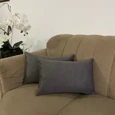 Kit 2 Capas de Almofada Retangular Baguete 30x50 Linho Premium Zíper Invisível Decorativa