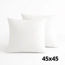 Kit 2 Enchimento para Almofada Refil 45x45cm Fibra Siliconada