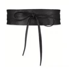 Cinto faixa de cintura largo de feminino em sintético , com laço de corset ajustável