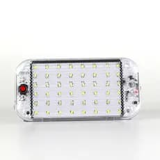 Lanterna Luminária Led Bivolt 12v 24v Universal 48 Leds Carro Caminhão Onibus Van FoodTruck Asx
