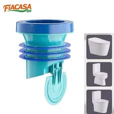 Anel De Vedação Flange Vaso Sanitário Com Válvula Anti-Refluxo Antiodor E Vedação Reforçada