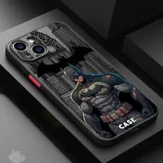 Capinha iphone 11/12/13/14/15 Pro max TPU soft shell desenho animado DC Batman proteção de lente com tudo incluído de al