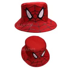 Chapeu Bone Bucket Moda Infantil Adulto HOMEN ARANHA Sol Praia Verao