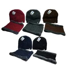 Kit Touca Cachecol Peluciado Unissex Inverno Forrado Térmico Frio Intenso Gorro Adulto