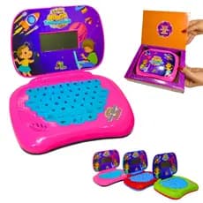 Laptop Infantil Educativo Bilíngue Português Inglês Letras Números Musica Brinquedo 3 4 5 Anos