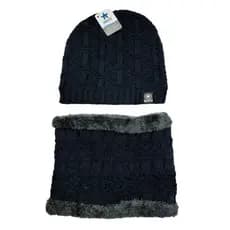 Kit Touca Cachecol Tricô Peluciado Adulto Masculino Feminino Inverno Térmico Premium