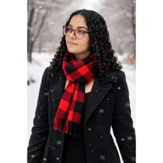 Cachecol Encharpe Masculino Feminino Redstar Winter Tendência Moda Outono Inverno Poliester Oferta