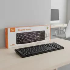 Teclado Padrão Home Office Escritório Com Fio ABNT2 Plug And Play Silencioso Confortável
