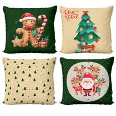 Kit C/ 4 Capas de Almofada Decorativas Artes Exclusivas 45 x 45cm