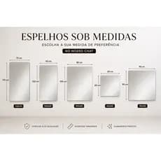 Espelho Grande Retangular Para Parede/ Maquiagem/ Banheiro/Espelho Para Barbearia.