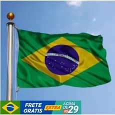60CMx90CM，90CMx150CM，Bandeira do Brasil costurada Dupla Face   lado 100% poliéster