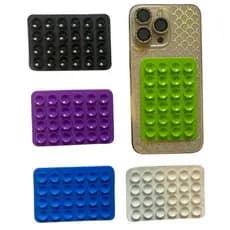 Suporte Prático Capinha de Silicone com Ventosa para Espelhos e Superfícies