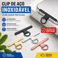 Suporte Metal Para Celular Com Gancho Patch Aço Inoxidável Ultra Resistente Universal Para Capas