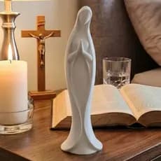 Imagem Decorativa Religiosa Minimalista 20cm – Nossa Senhora Moderna
