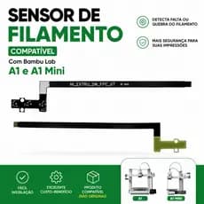 Sensor de Filamento Compatível com Bambu Lab A1 e A1 Mini