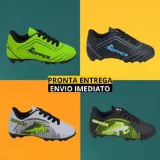 Chuteira Infantil Hooper – Design Moderno e Conforto para Futebol no Campo