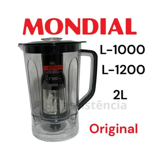 Copo ORIGINAL Liquidificador MONDIAL L1000, L1100, L1200 Turbo