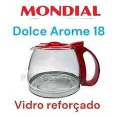 Jarra Copo VERMELHA Cafeteira MONDIAL DOLCE AROME 18 Xícaras