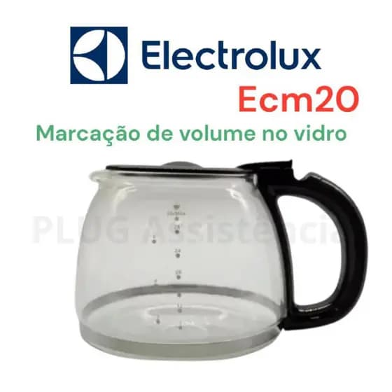 Jarra Copo ELECTROLUX ECM20 Efficient 30 xicaras C/ marcação de medidas
