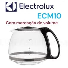 Jarra Copo ELECTROLUX ECM10 Efficient 15 Xícaras - Reposição com Marcação no Vidro
