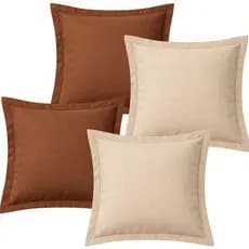 Capa de Almofada C/ Abas Luxo Para Sofa Premium com Lisa Ziper Invisivel 45x45cm