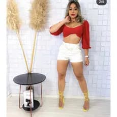 ROPA  FEMENINO  BLUSA TECIDO DUNA CON BOJO ;M