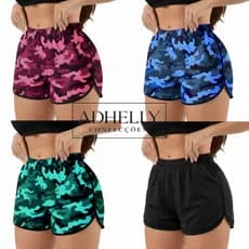 Short Femenino Dryfit Estampado Saida de Praia Pareo Short de Academia Moda Verão Calor Confotavel - ENTREGA RAPIDA🚀