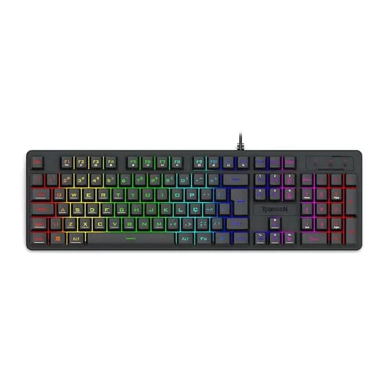 Teclado Gamer Redragon Netherbane Rgb, Membrana, Preto - K521-rgb