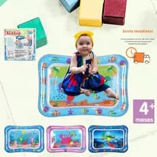 Tapete de Água  Atividades Interativo para Bebê  Inflável Aquário  Pedagógico Resistente Estimulante