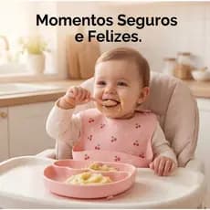 KIT 6 PARA ALIMENTAÇÃO BEBÊ SILICONE - SC509