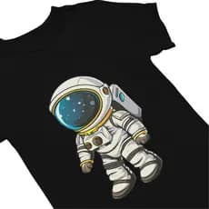Blusa Camiseta Infantil Astronauta Espaço Menino Garoto de Adolescente Modernas 100% Algodão Na Moda