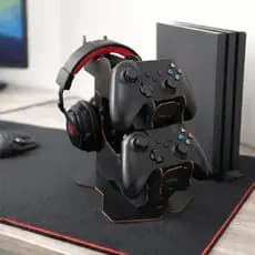 Organizador Suporte Controle Videogame + Headset MDF Premium - Fácil de Montar