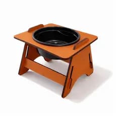 Comedouro Pet Elevado Suspenso para Cães e Gatos – Conforto e Estabilidade – 18x24x21 cm