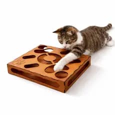 Brinquedo Corre Corre para Gatos Labirinto Iterativo em MDF